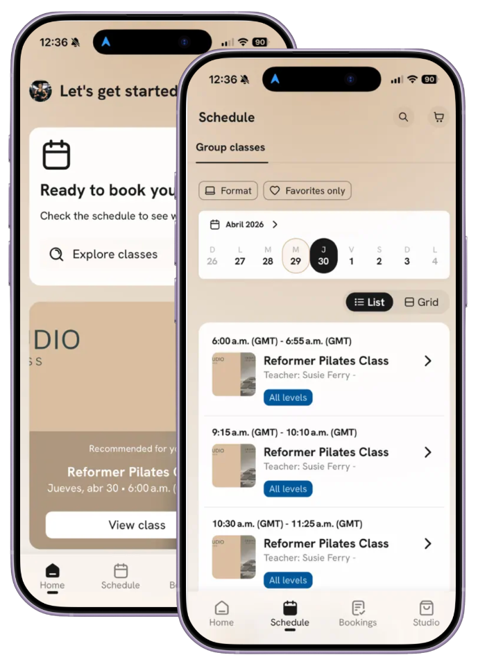 inspired pilates app